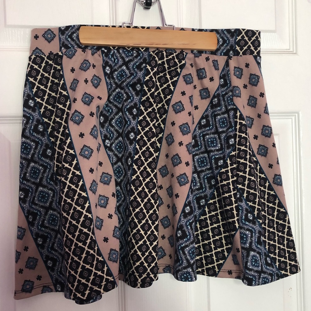 Printed skater skirt